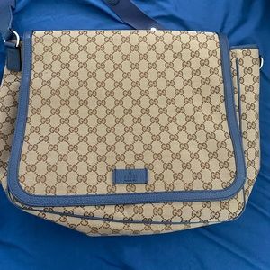 Authentic Gucci messenger Diaper bag.